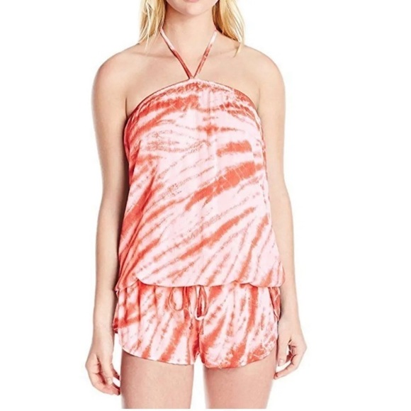 Lucky Brand Women's Halter Drawstring Coverup in size M-L NWT - Picture 2 of 6